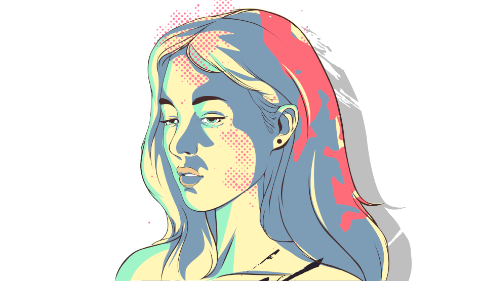 A woman, looking dejected.